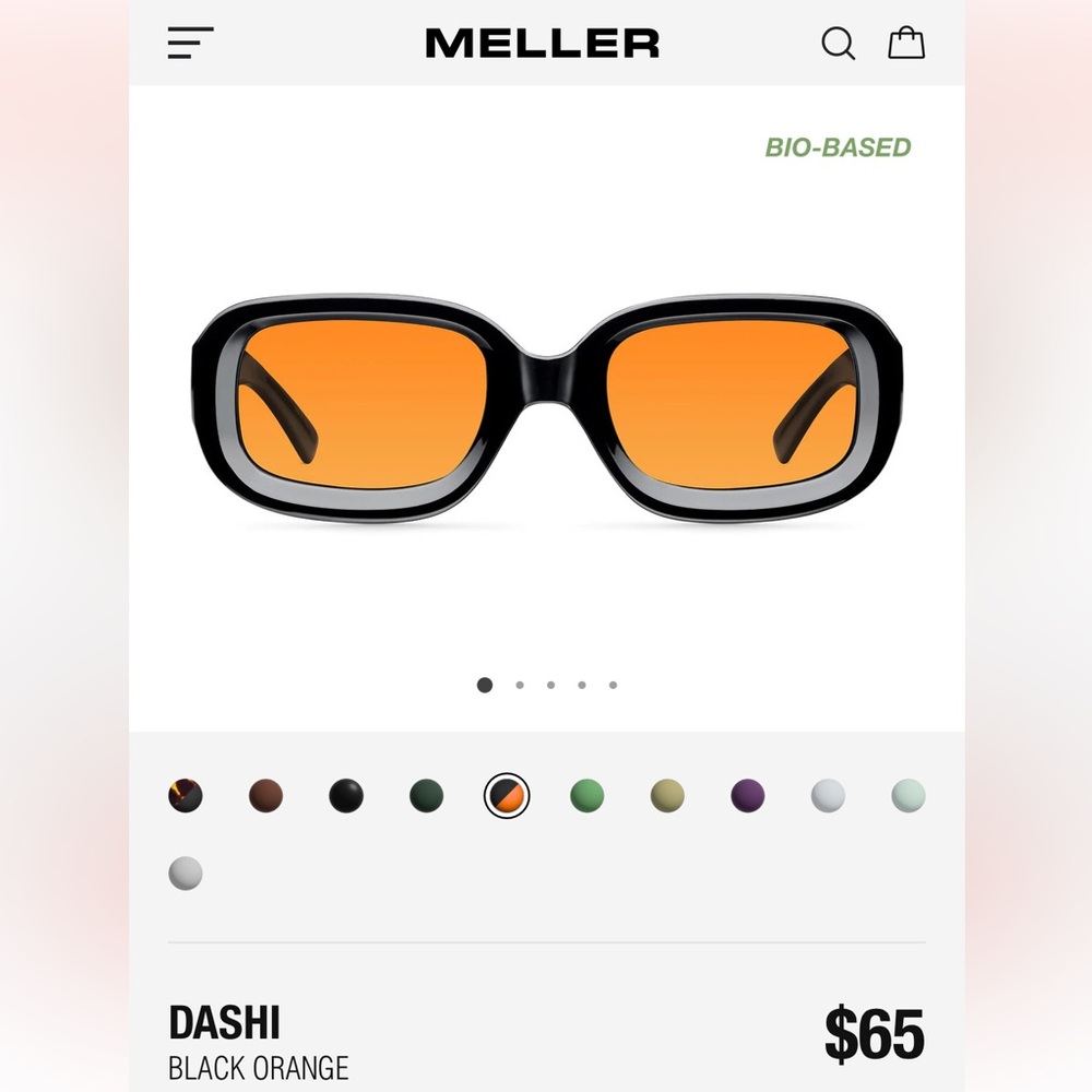 Meller Dashi Orange Lens Glasses